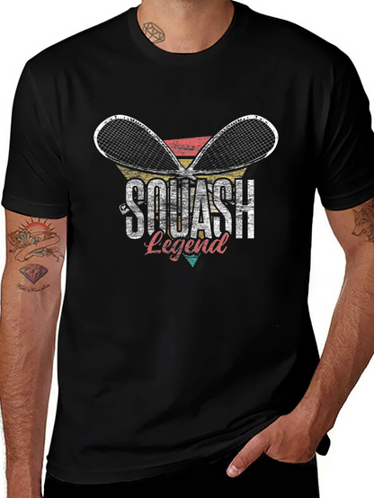 Camiseta Negra Leyenda de Squash