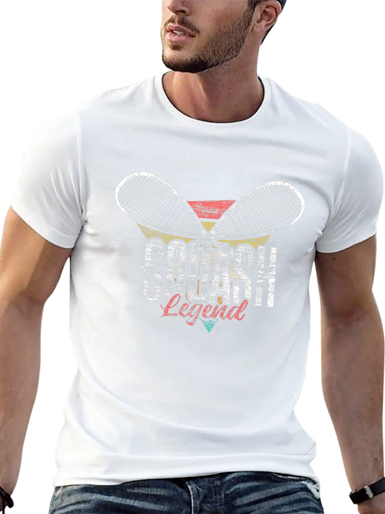 Camiseta Negra Leyenda de Squash