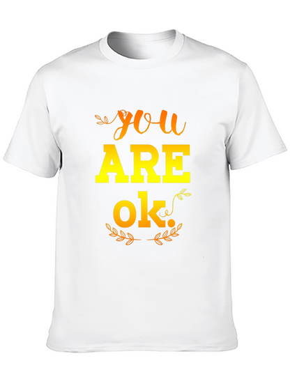 Camiseta Negra YOU ARE OK para Hombre