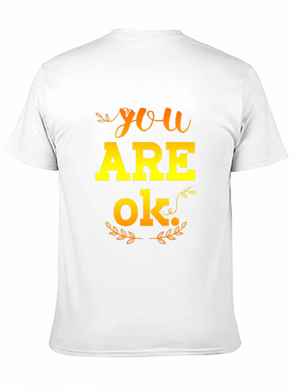 Camiseta Negra YOU ARE OK para Hombre