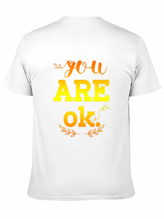 Camiseta Negra YOU ARE OK para Hombre