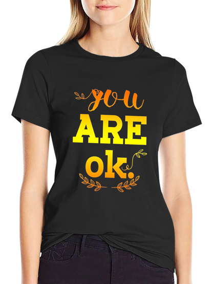 Camiseta Negra YOU ARE OK para Hombre
