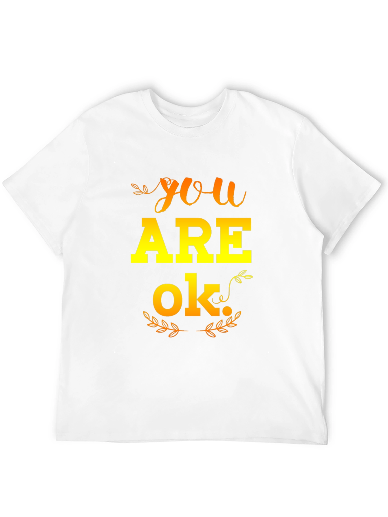 Camiseta Negra YOU ARE OK para Hombre