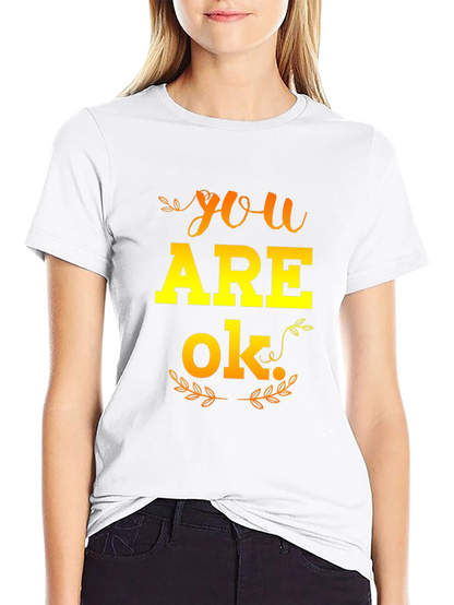Camiseta Negra YOU ARE OK para Hombre
