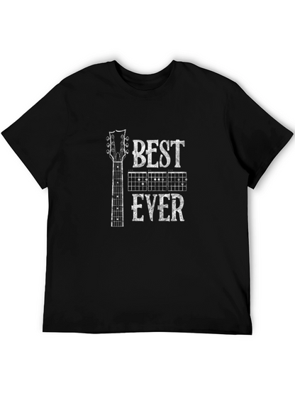Camiseta Negra Best EVER para Amantes de la Guitarra