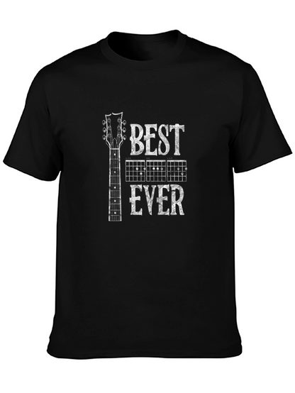 Camiseta Negra Best EVER para Amantes de la Guitarra
