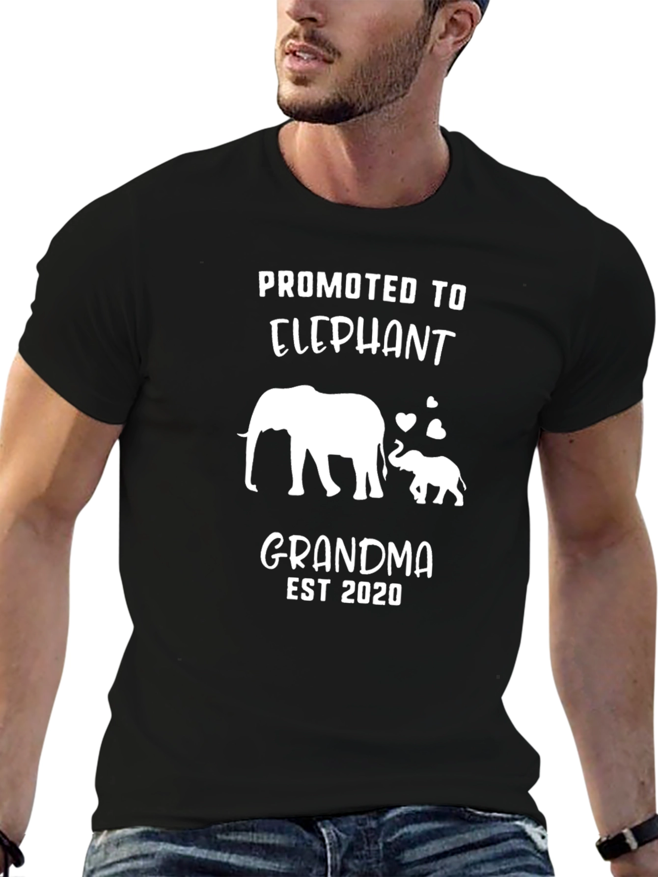Camiseta Negra Promocionada Abuela Elefante 2020