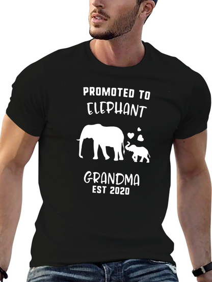 Camiseta Negra Promocionada Abuela Elefante 2020
