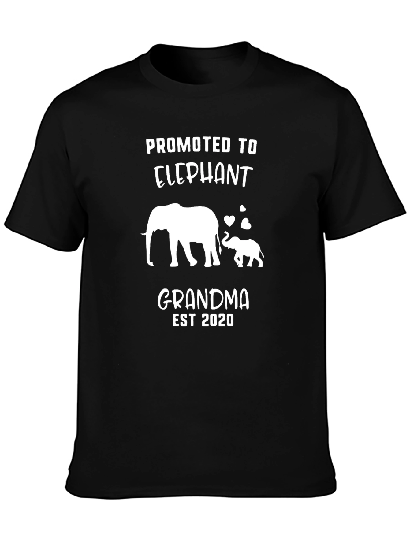 Camiseta Negra Promocionada Abuela Elefante 2020