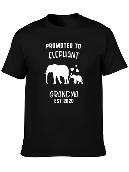 Camiseta Negra Promocionada Abuela Elefante 2020