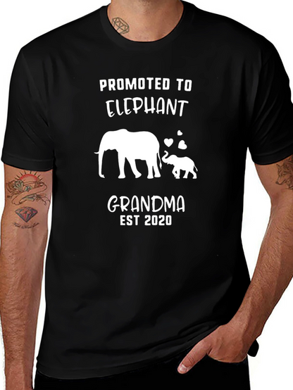 Camiseta Negra Promocionada Abuela Elefante 2020