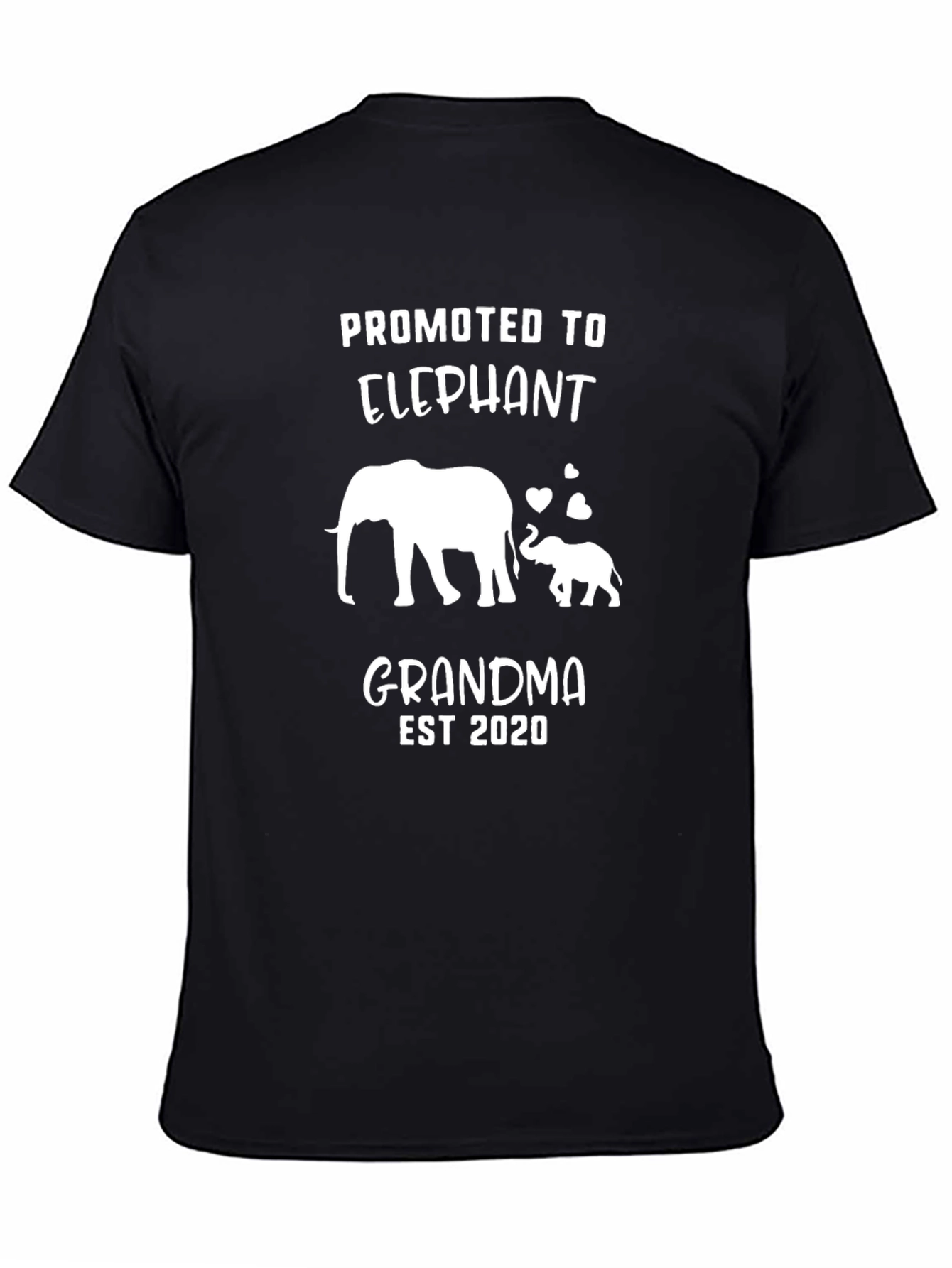 Camiseta Negra Promocionada Abuela Elefante 2020