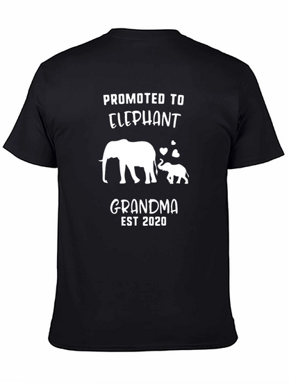 Camiseta Negra Promocionada Abuela Elefante 2020