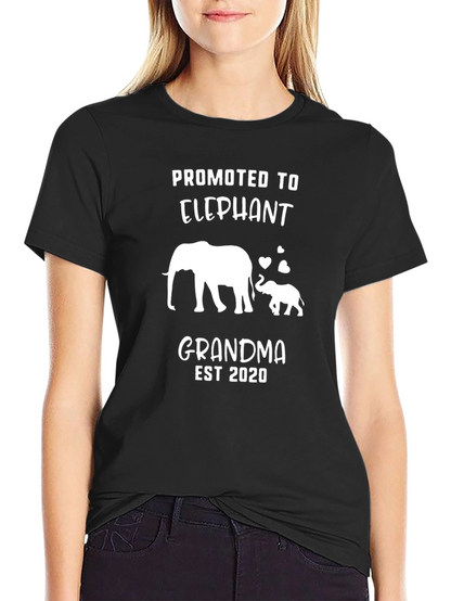 Camiseta Negra Promocionada Abuela Elefante 2020