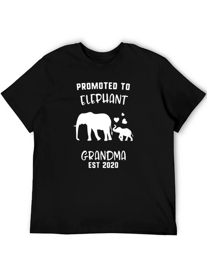 Camiseta Negra Promocionada Abuela Elefante 2020