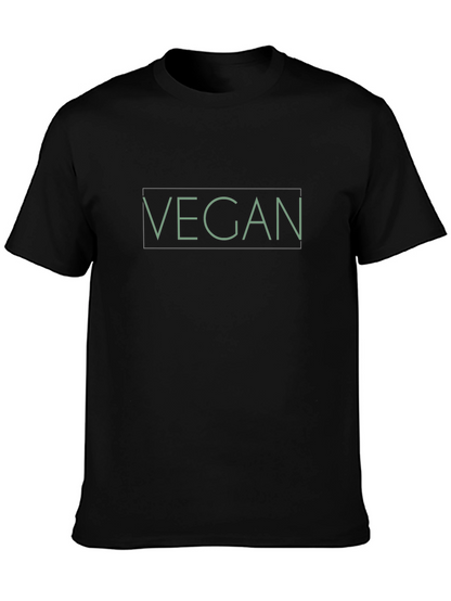 Camiseta Negra Vegana para Hombre