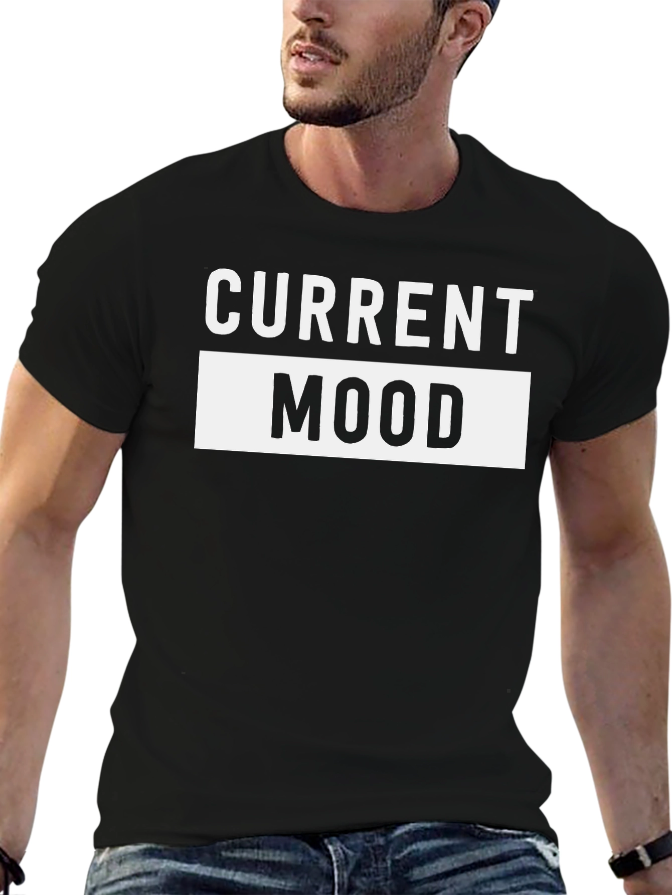 Camiseta Negra Current Mood para Hombre
