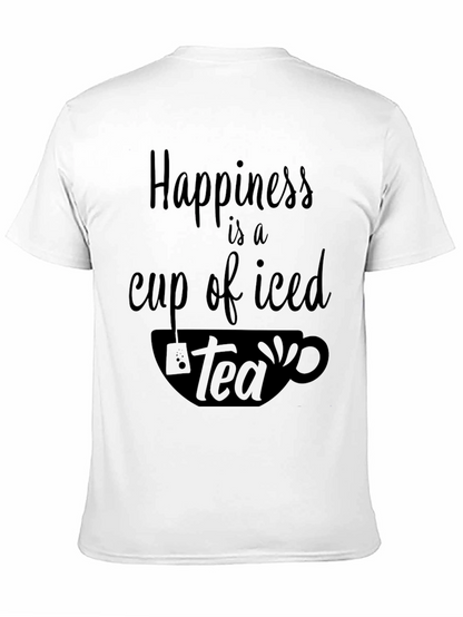 Camiseta Negra: Felicidad es un Té Helado