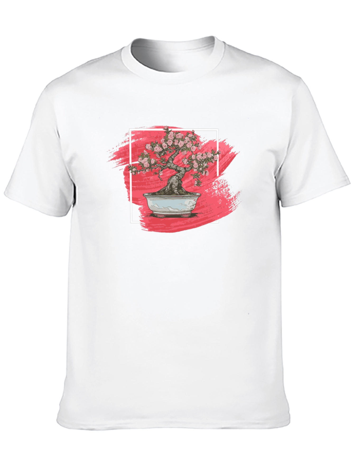 Camiseta Negra Bonsái Floral - Estilo Único