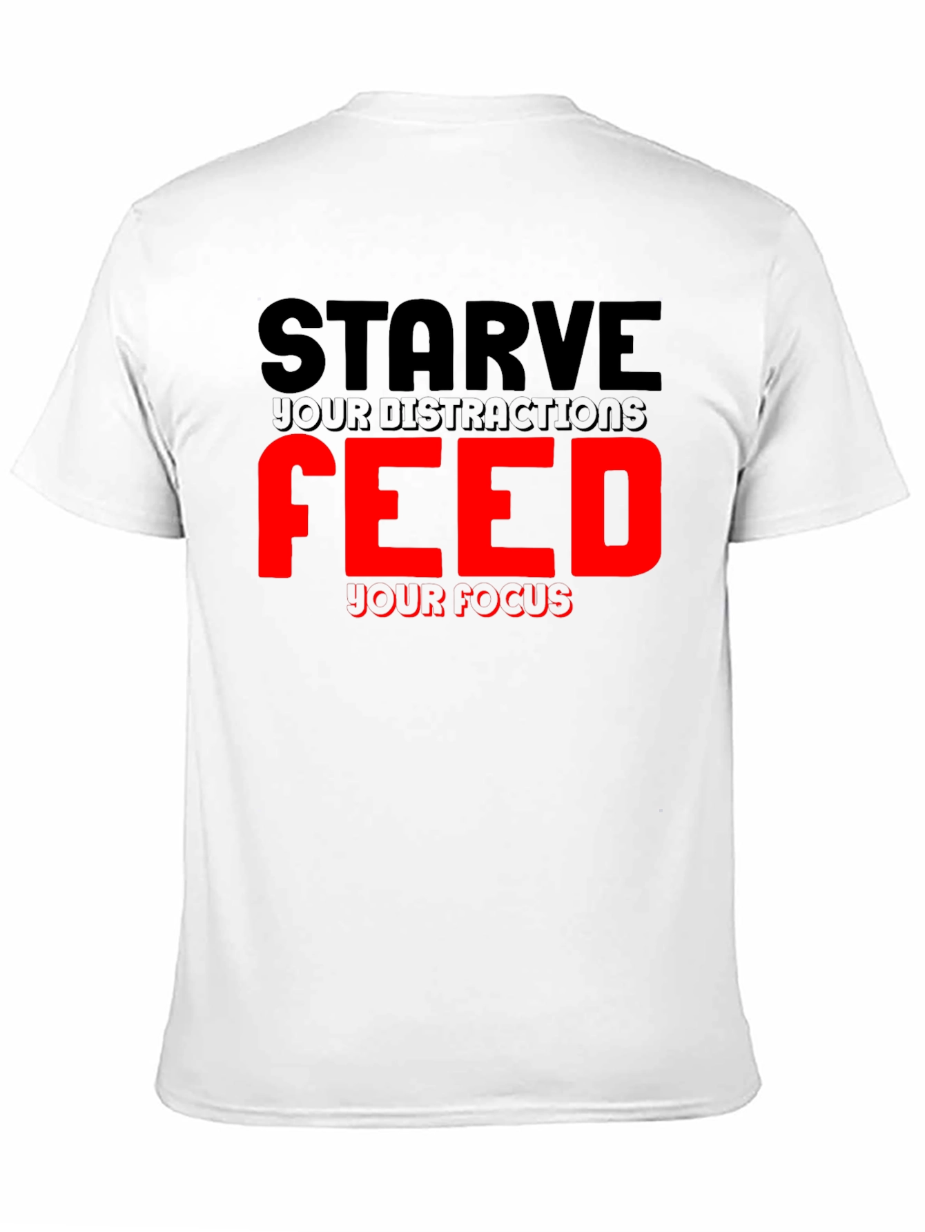 Camiseta Negra Motivacional: Enfoca tu Energía