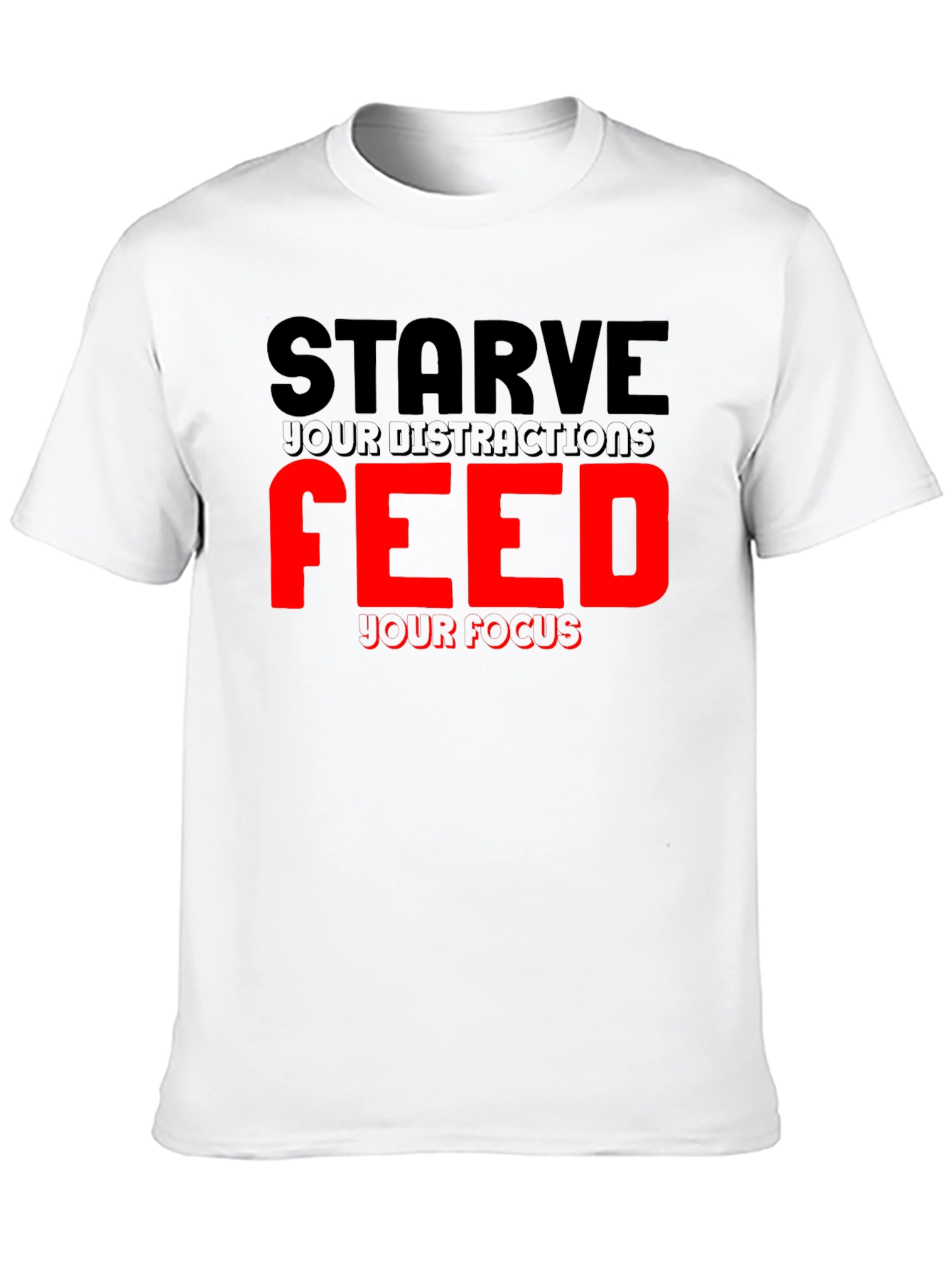 Camiseta Negra Motivacional: Enfoca tu Energía