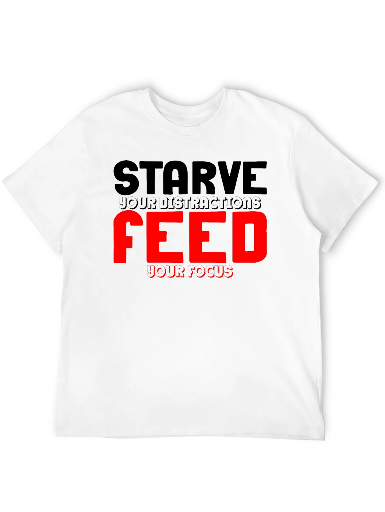 Camiseta Negra Motivacional: Enfoca tu Energía