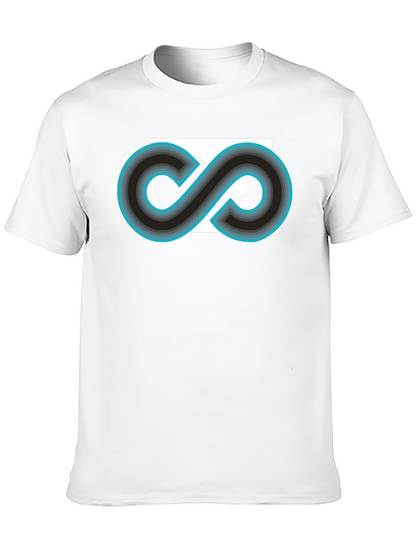 Camiseta Negra con Diseño Infinito Retro