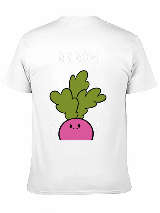 Camiseta My Mom Radish Negra Hombre