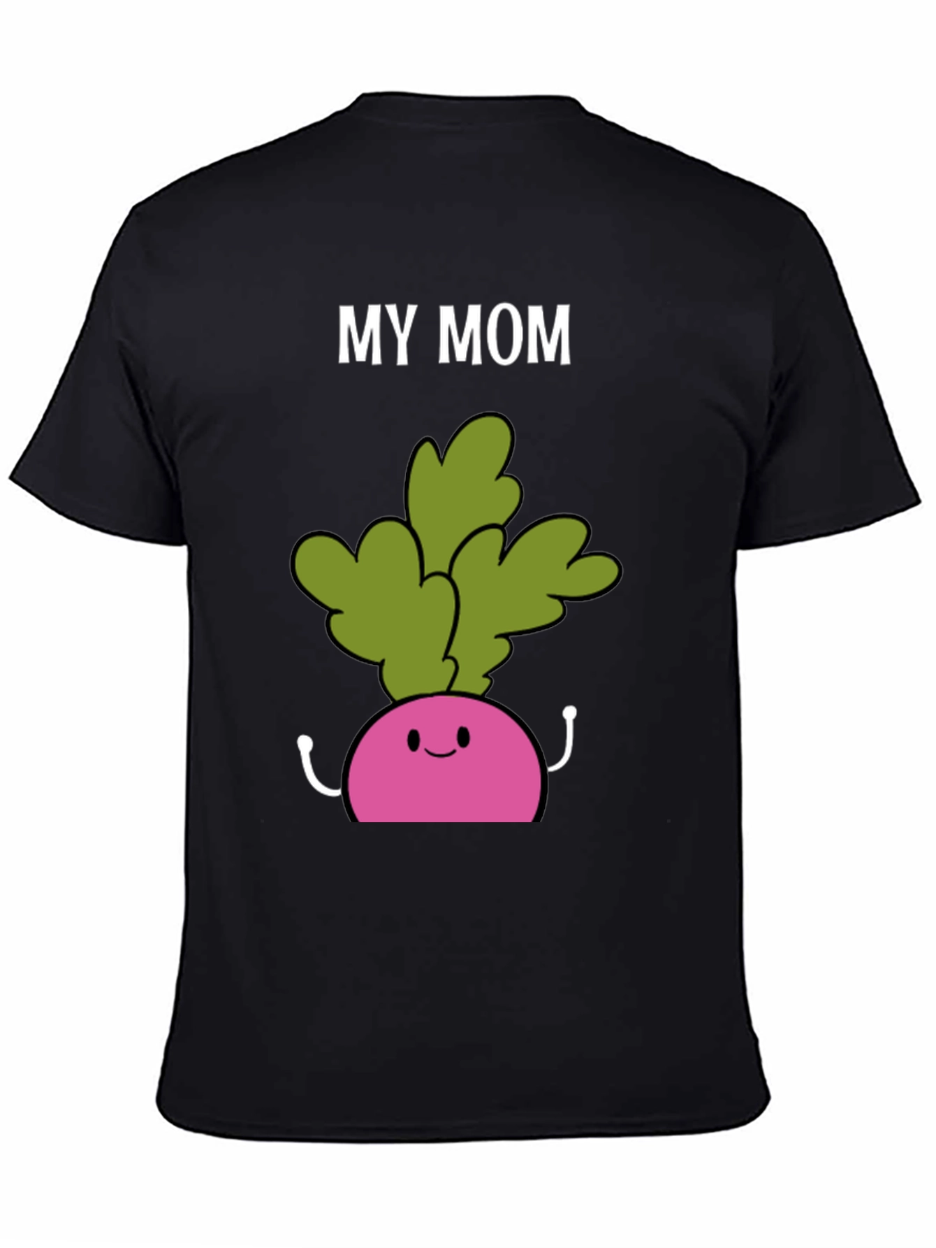 Camiseta My Mom Radish Negra Hombre