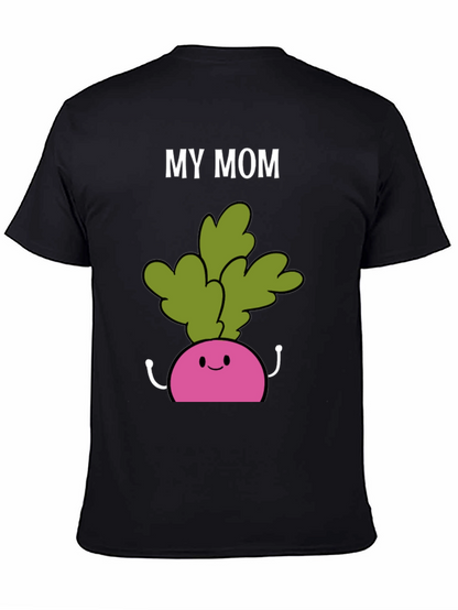 Camiseta My Mom Radish Negra Hombre