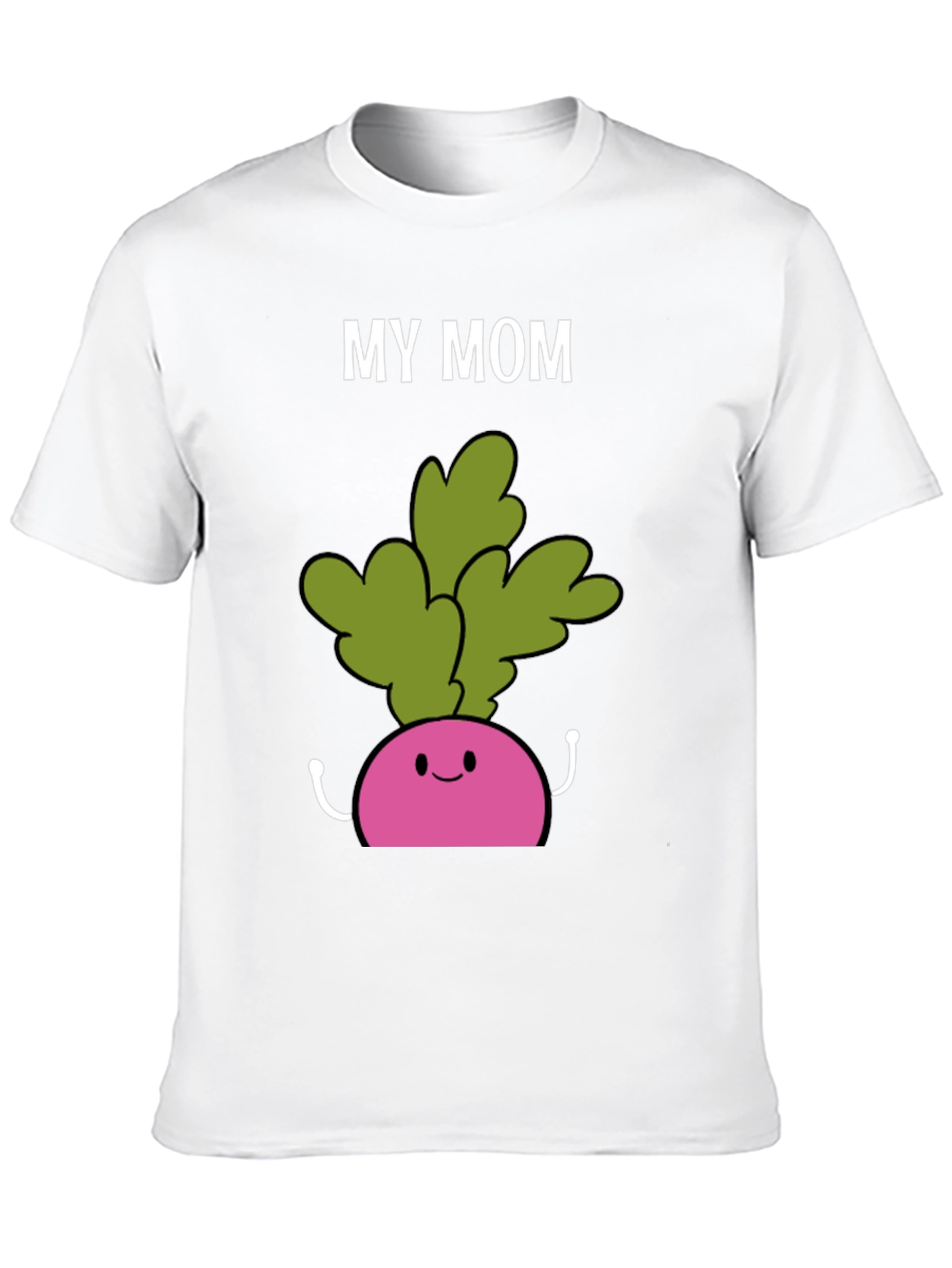 Camiseta My Mom Radish Negra Hombre