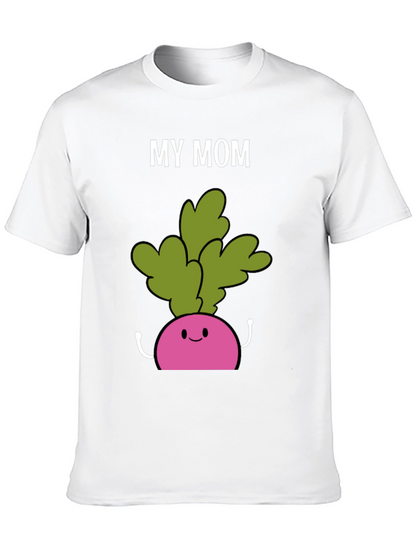Camiseta My Mom Radish Negra Hombre