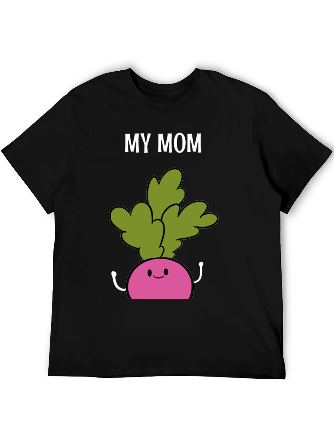 Camiseta My Mom Radish Negra Hombre