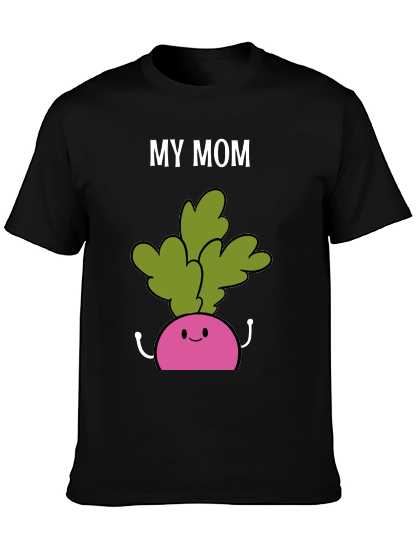 Camiseta My Mom Radish Negra Hombre