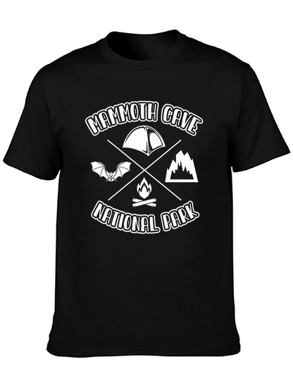 Camiseta Negra Mammoth Cave National Park para Hombre