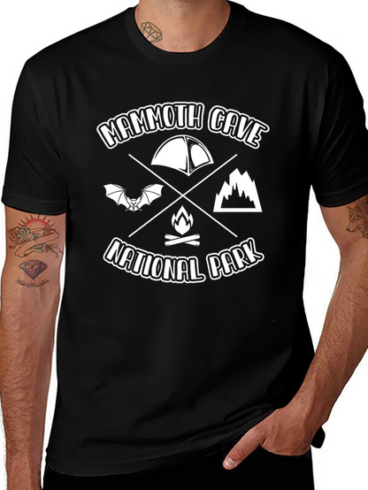Camiseta Negra Mammoth Cave National Park para Hombre