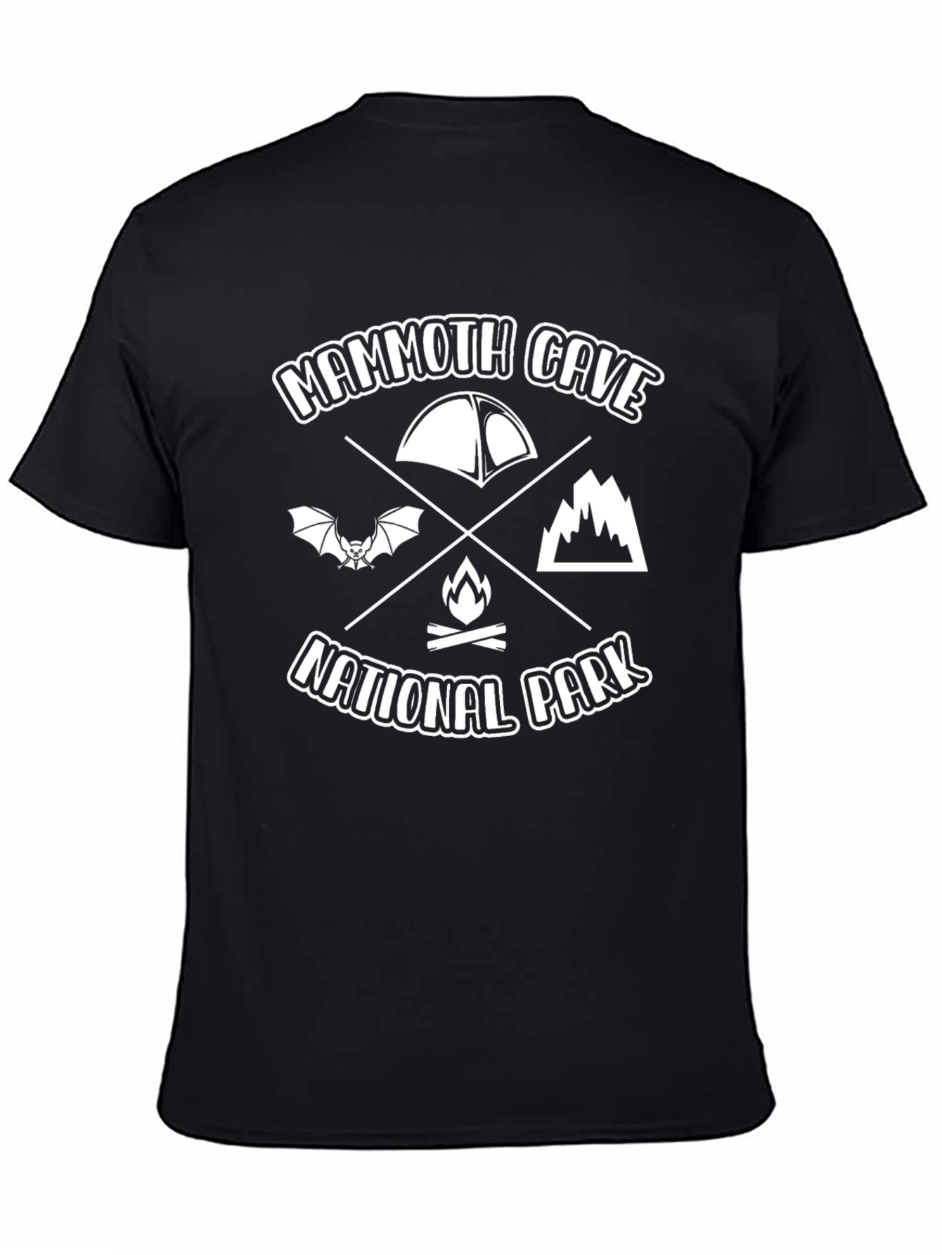 Camiseta Negra Mammoth Cave National Park para Hombre