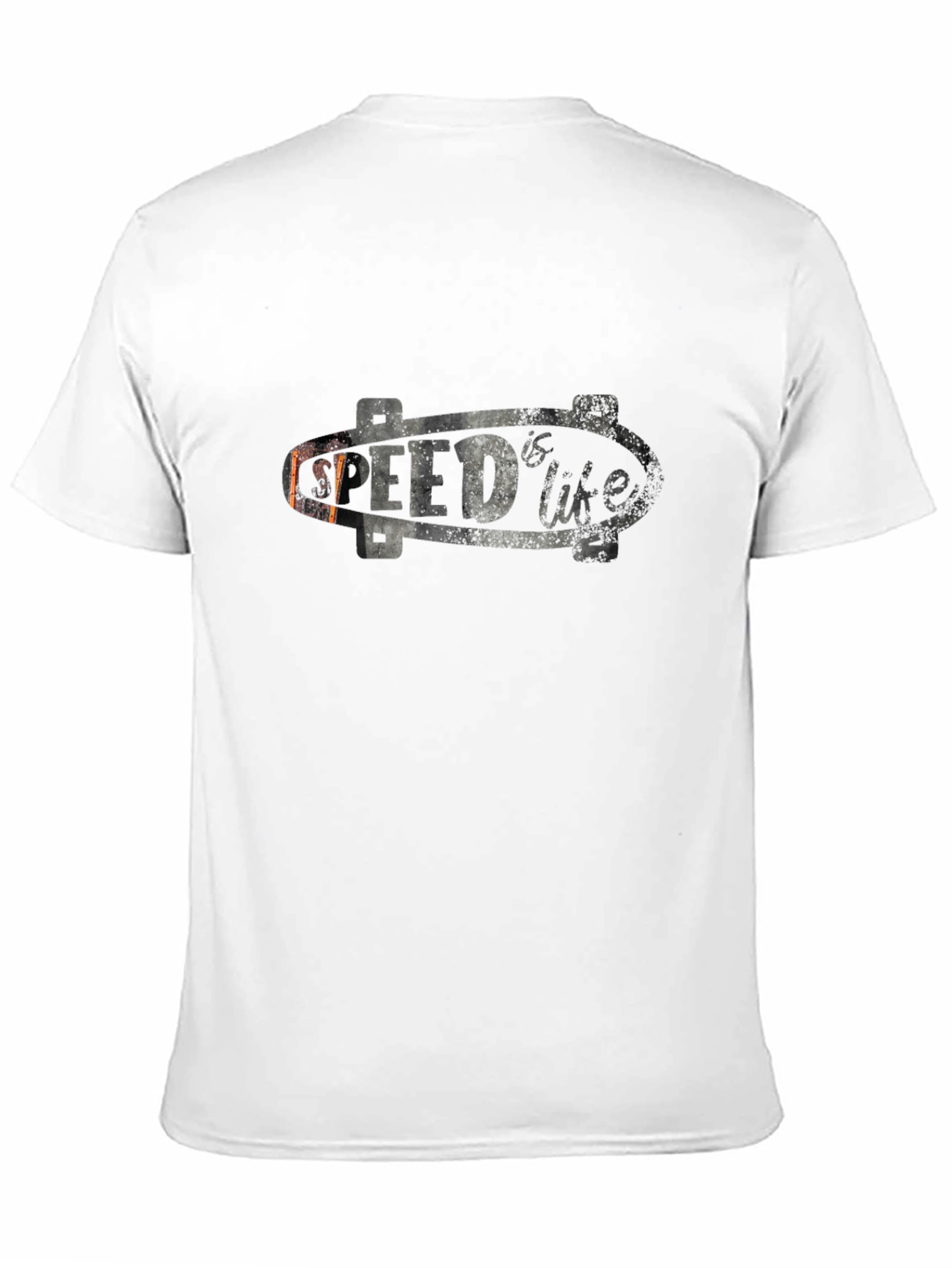Camiseta Negra con Diseño de Skate Speed is Life