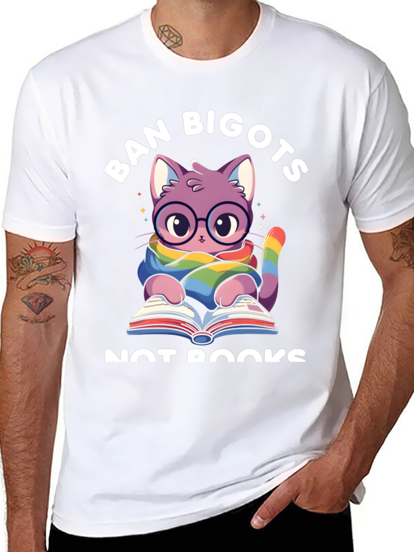 Camiseta Ban Bigots Not Books