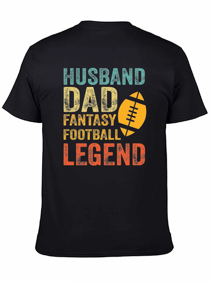 Camiseta Hombre: Marido Padre Leyenda del Fútbol Fantasía