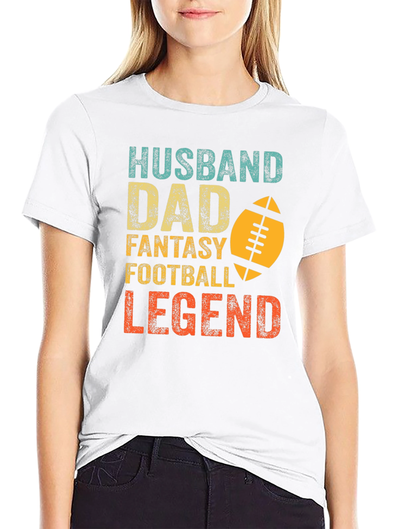 Camiseta Hombre: Marido Padre Leyenda del Fútbol Fantasía