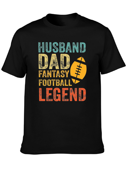 Camiseta Hombre: Marido Padre Leyenda del Fútbol Fantasía