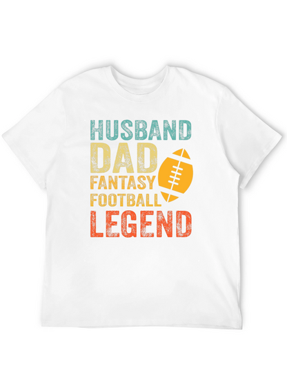 Camiseta Hombre: Marido Padre Leyenda del Fútbol Fantasía