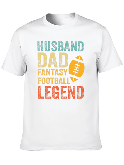 Camiseta Hombre: Marido Padre Leyenda del Fútbol Fantasía