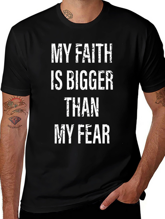 Camiseta Mi Fe Es Más Grande Que Mi Miedo - Inspiración