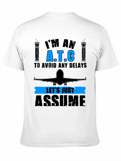 Camiseta Negra ATC: Control de Tráfico Aéreo
