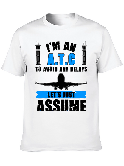 Camiseta Negra ATC: Control de Tráfico Aéreo