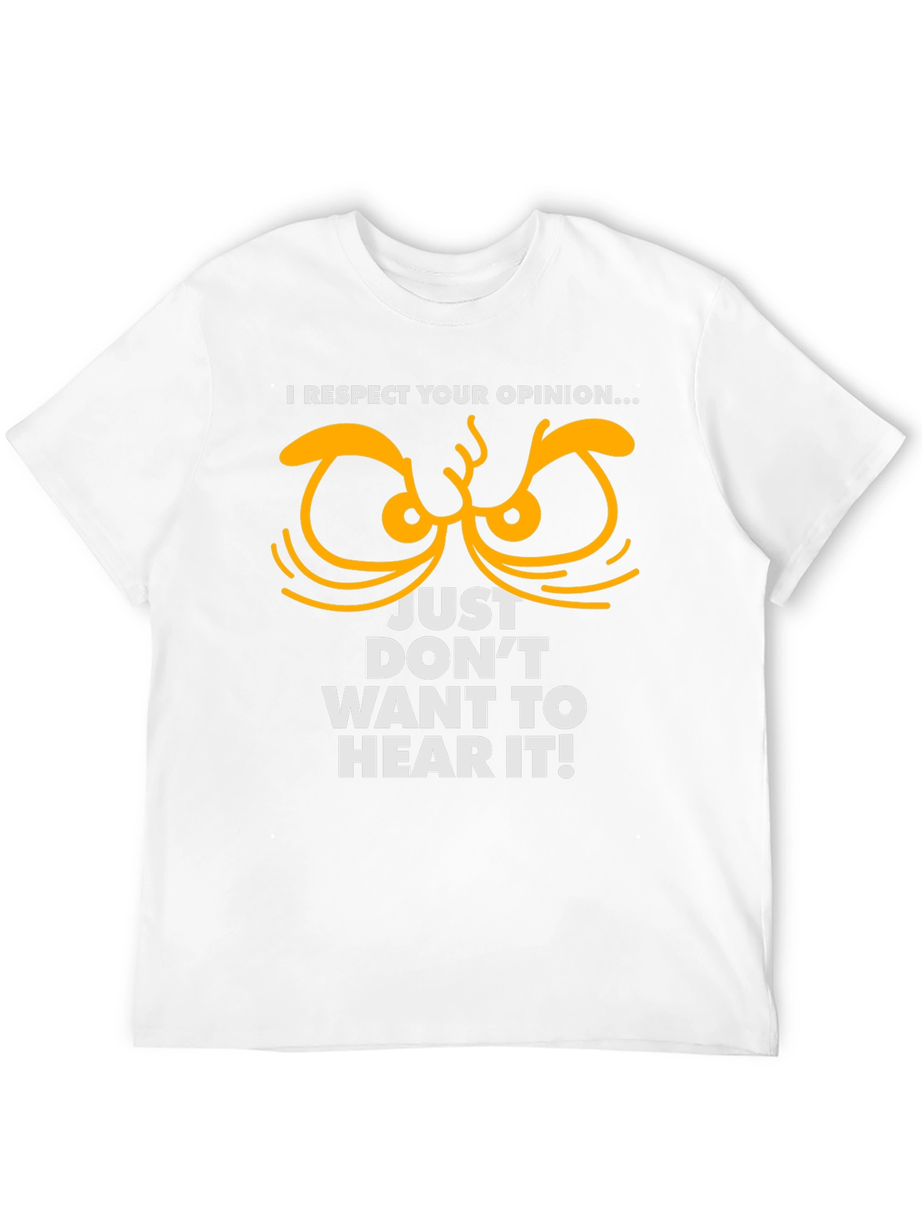 Camiseta Negra con Diseño de Ojos y Frase Respetuosa