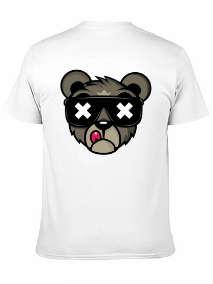 Camiseta Negra con Diseño de Oso Cool
