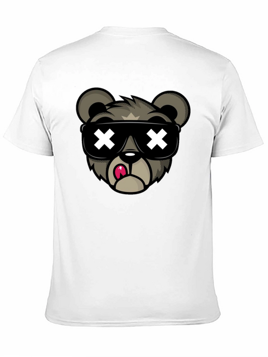 Camiseta Negra con Diseño de Oso Cool
